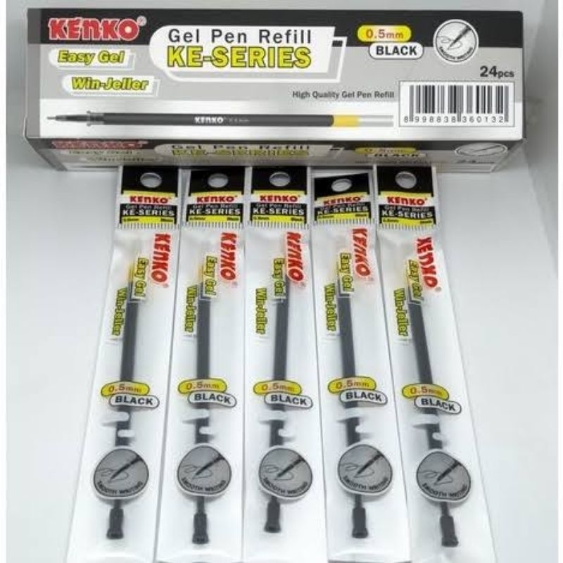 

Refill pulpen kenko gel pen hitam 0,5/ isi pulpen easy gel 0,5 hitam