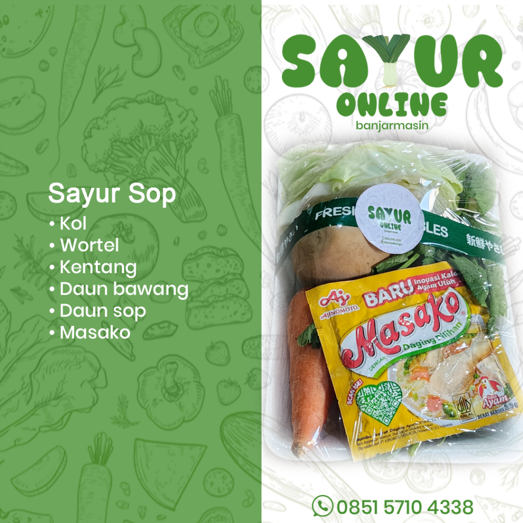 

Sayur Sop / Sayur Sop Pack / sayur serba 10 ribuan