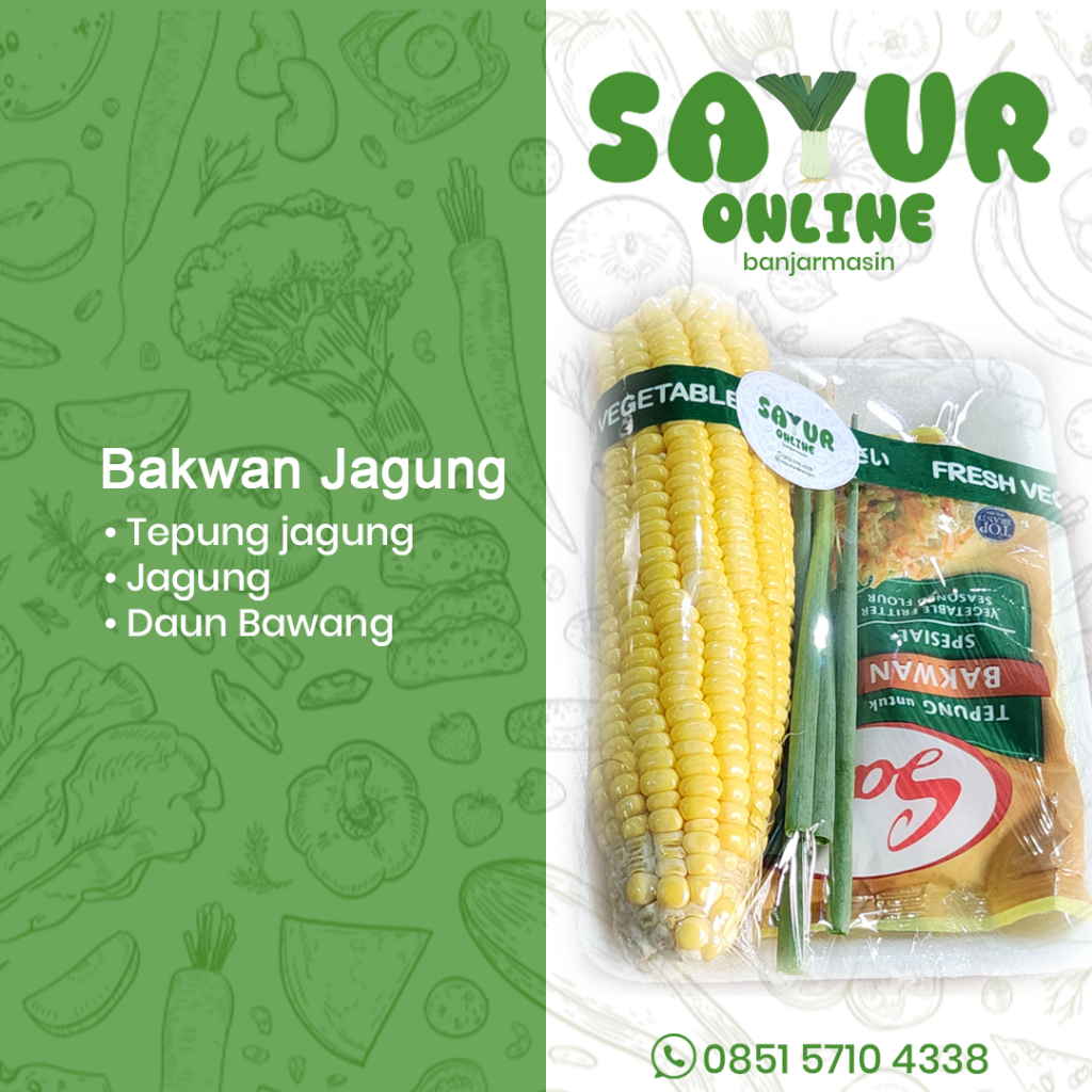 

Sayur Bakwan jagung / Bakwan jagung Pack / sayur serba 10 ribuan