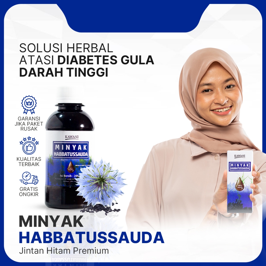 

Minyak Habbatussauda atasi Asma dan gula darah penyebab darah tinggi 100% Jintan Hitam Premium 100% Alami Tanpa Campuran Premium Solusi Herbal Atasi Diabetes Gula Darah Tinggi