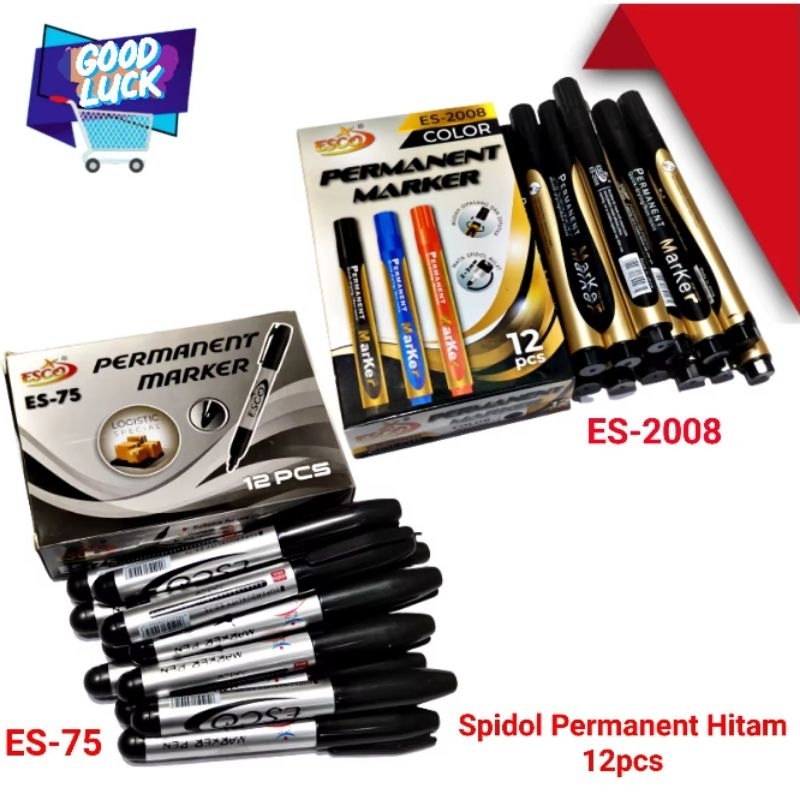 

Spidol Besar Esco Permanent Grosir Isi 12pcs - Stationery