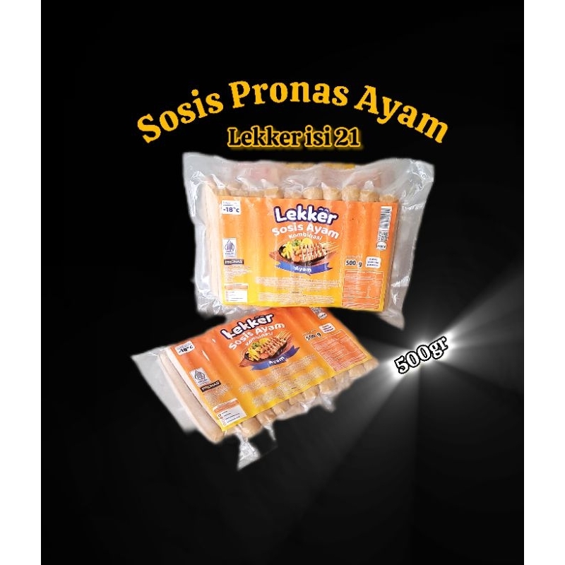 

sosis ayam lekker 500gr - pronas