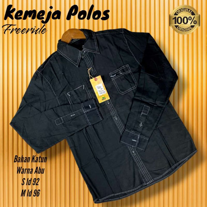 (GITA BRANDED) KEMEJA POLOS FREERIDE