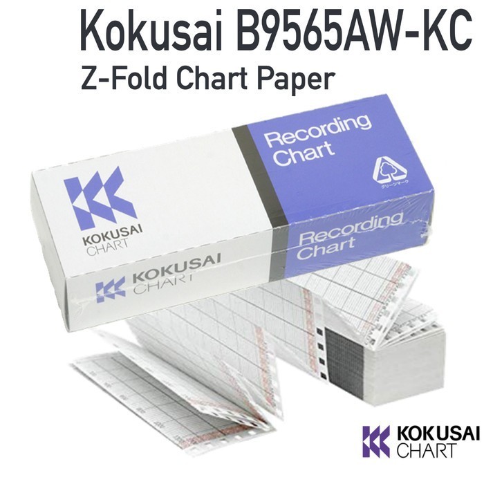 

Kokusai B9565AW-KC Z-Fold Chart Paper replace Yokogawa B9565AW