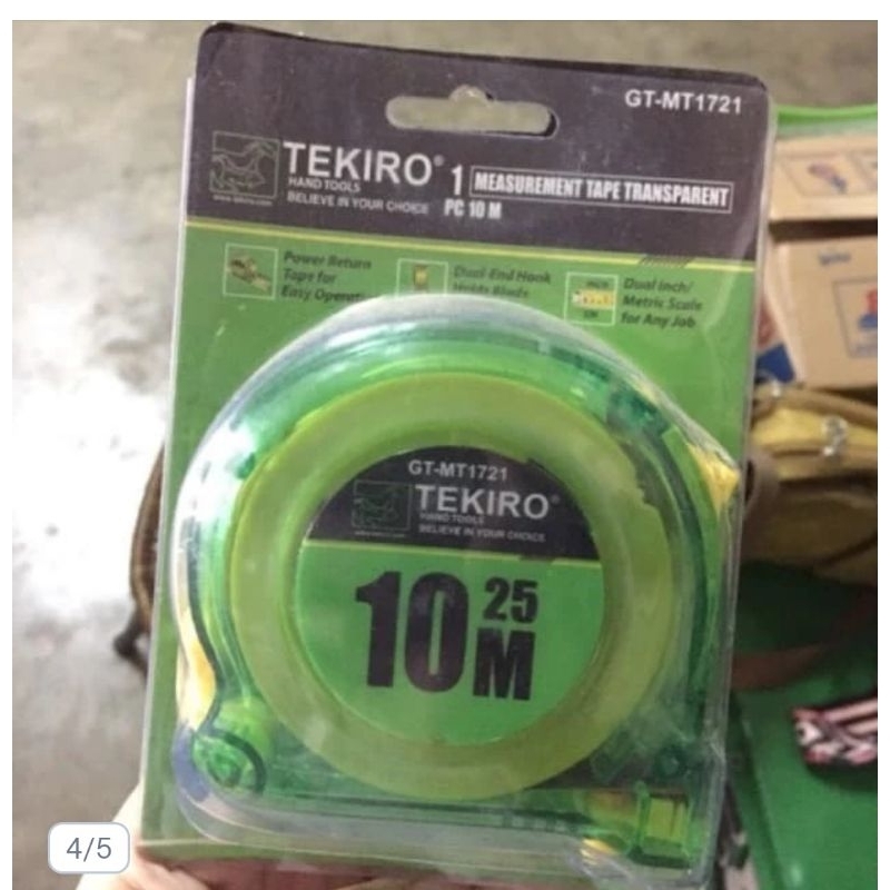 meteran tukang 10m tekiro / meteran tekiro 10m / meteran tukang 10meter