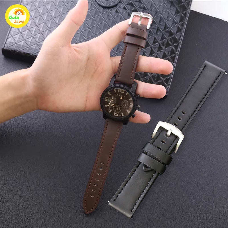 Tali Jam Kulit / Tali Jam Tangan Kulit Asli / Strap Jam Tangan Kulit 20mm/22mm Jam Tangan Kulit