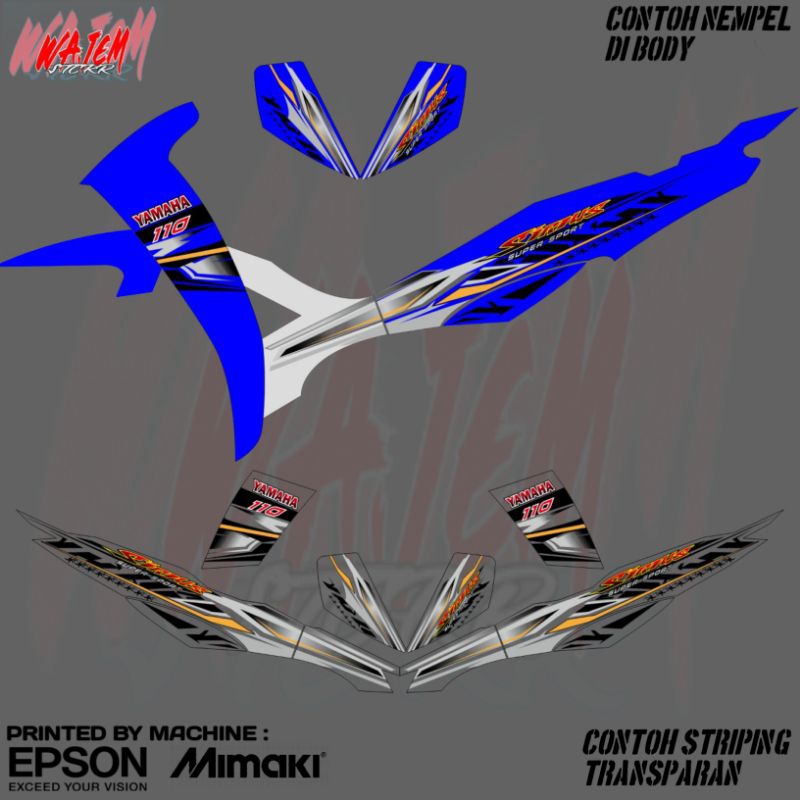 STRIPING TRANSPARAN VEGA R NEW CUSTOM SIRIUS VIETNAM