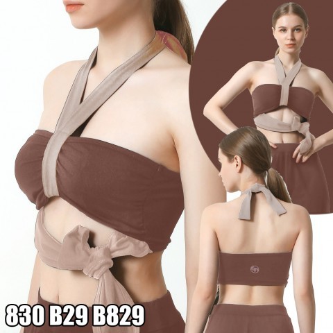 Sport Bra Wanita Olahraga Gym Yoga Zumba Aerobic Pilates Fitness Padel Tenis - Model Fashion Bikini 