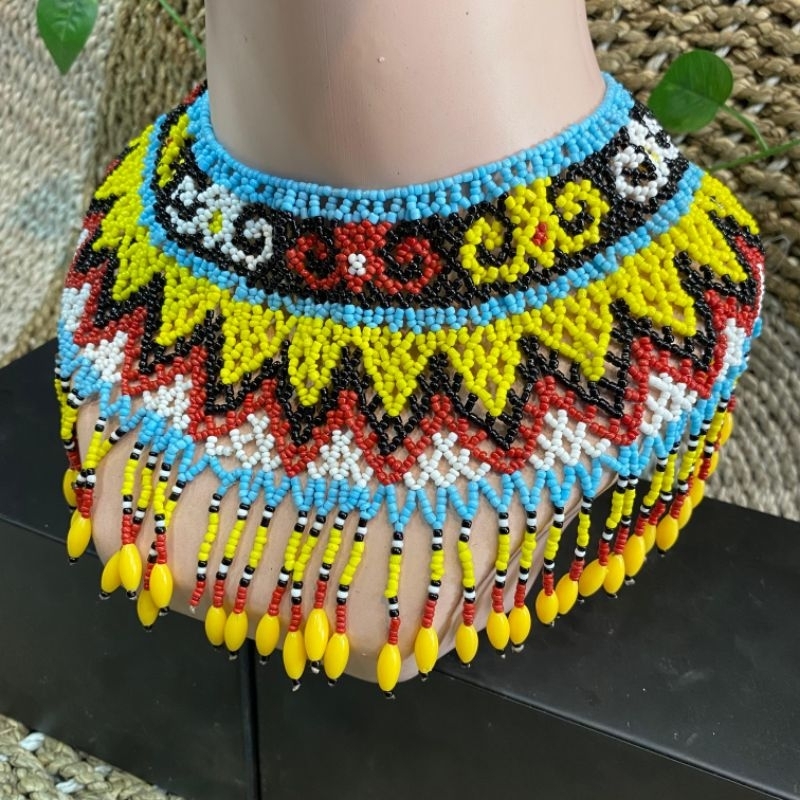 ROMPI TERATAI DADA BAHU MANIK ANAK AKSESORIS KHAS DAYAK KALIMANTAN