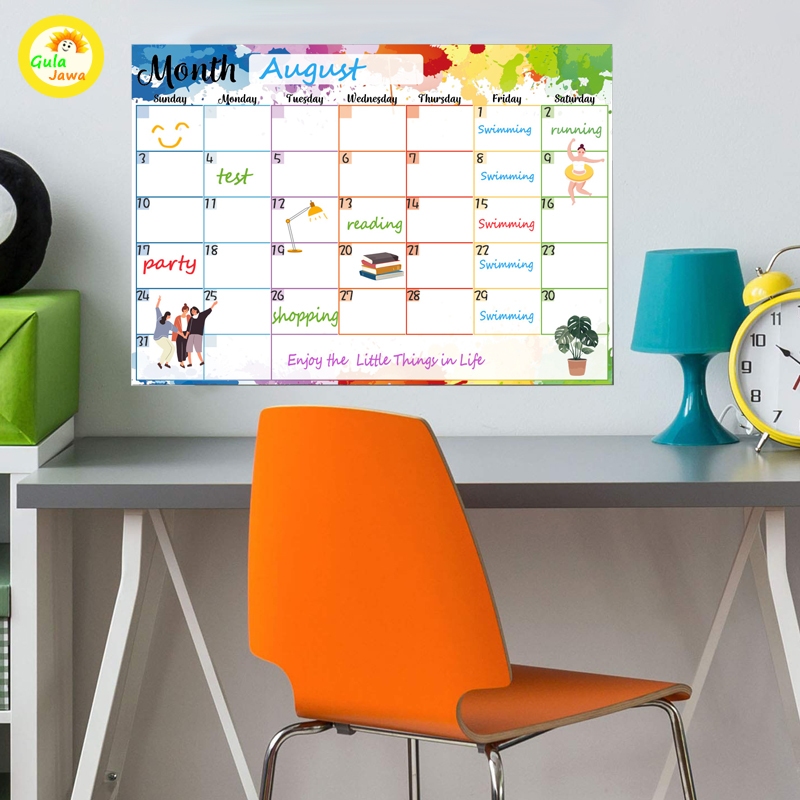 

Planner Bulanan Pastel Korea Aesthetic 30x40cm Dekorasi Meja Belajar Untuk Dinding Kantor Meja Belajar