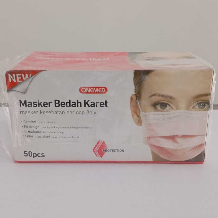 MASKER BEDAH KARET ONEMED ISI 50 PCS