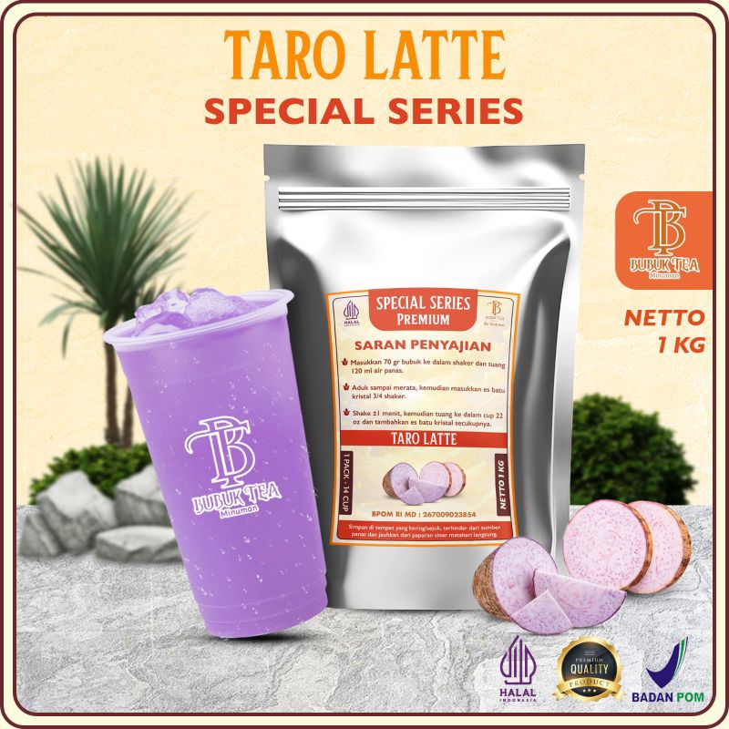 

BUBUK MINUMAN TARO LATTE 1KG PREMIUM