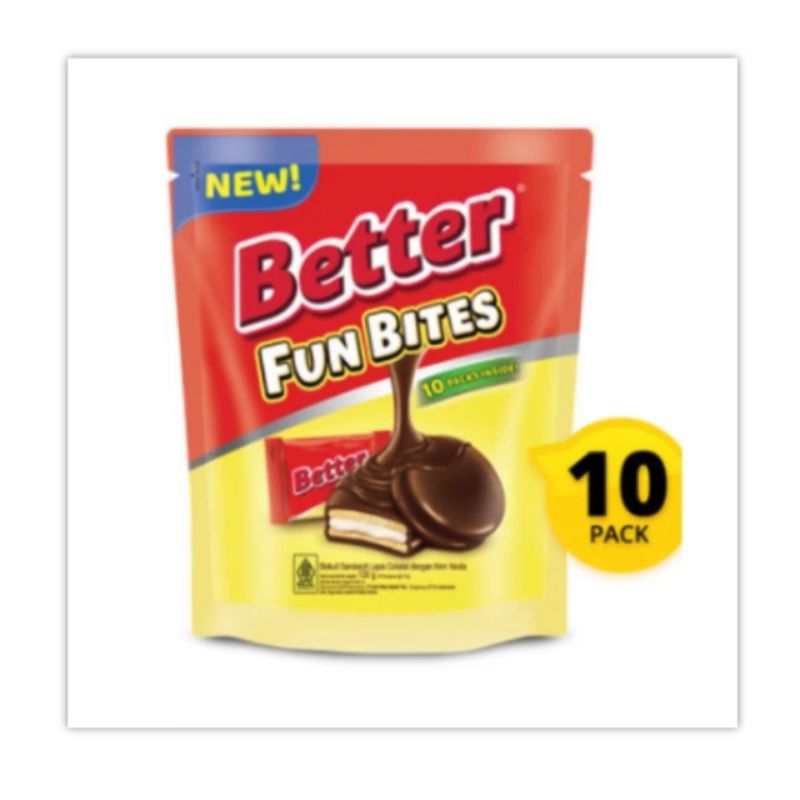 

Better Fun Bites isi 10 sachet Cokelat Coklat Snack Cemilan