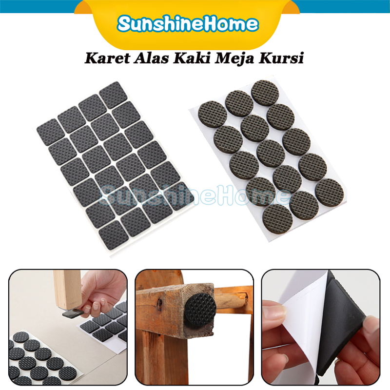 Karet Alas Kaki Meja Kursi Funiture Anti Slip / Bantalan Karet Karet Anti Slip Licin Meja Kursi