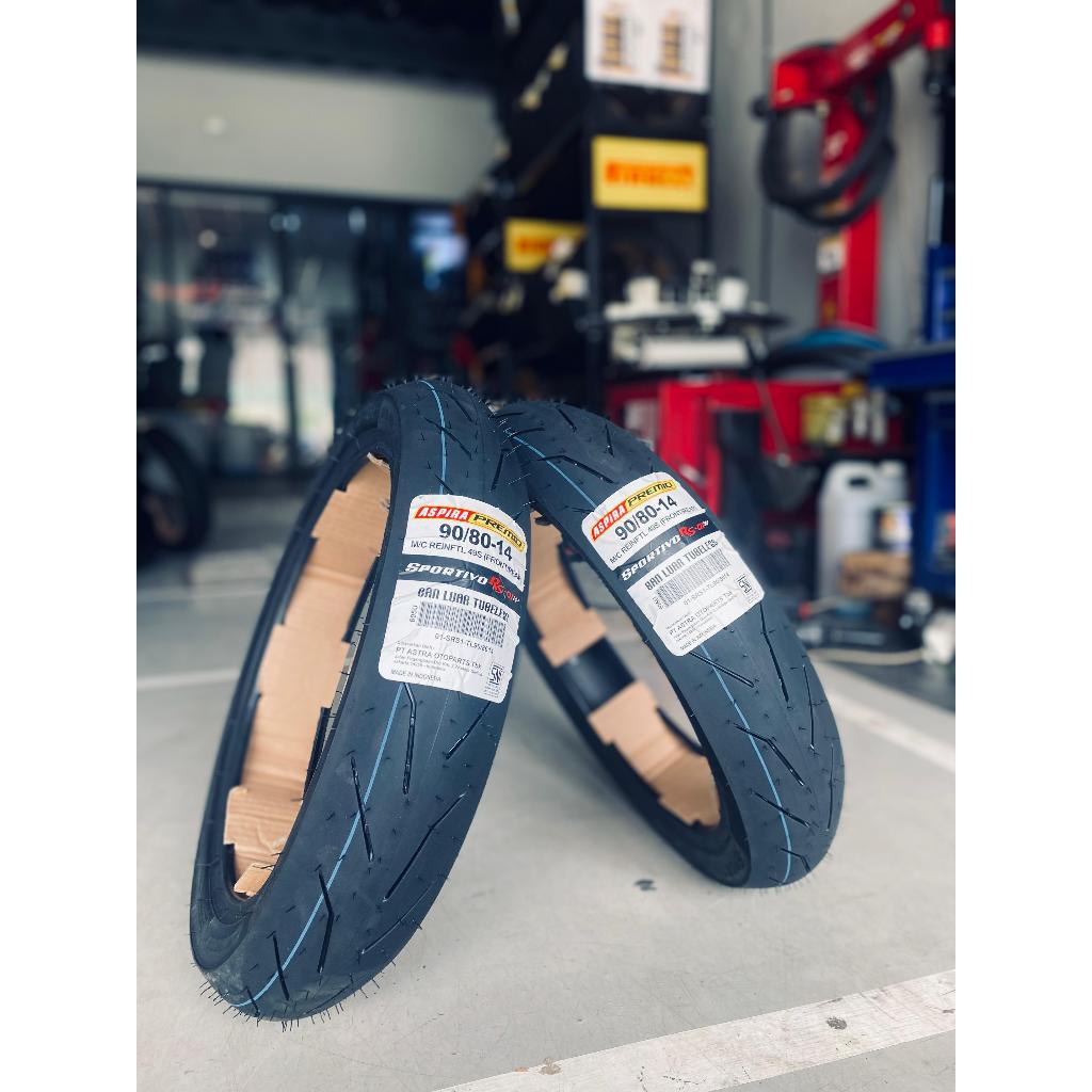 BAN ASPIRA PREMIO SPORTIVO RS01 UKURAN 90 80 14 SOFT COMPOUND SPORTIVO RS-01 BAN BALAP TAHUN 2025 BA