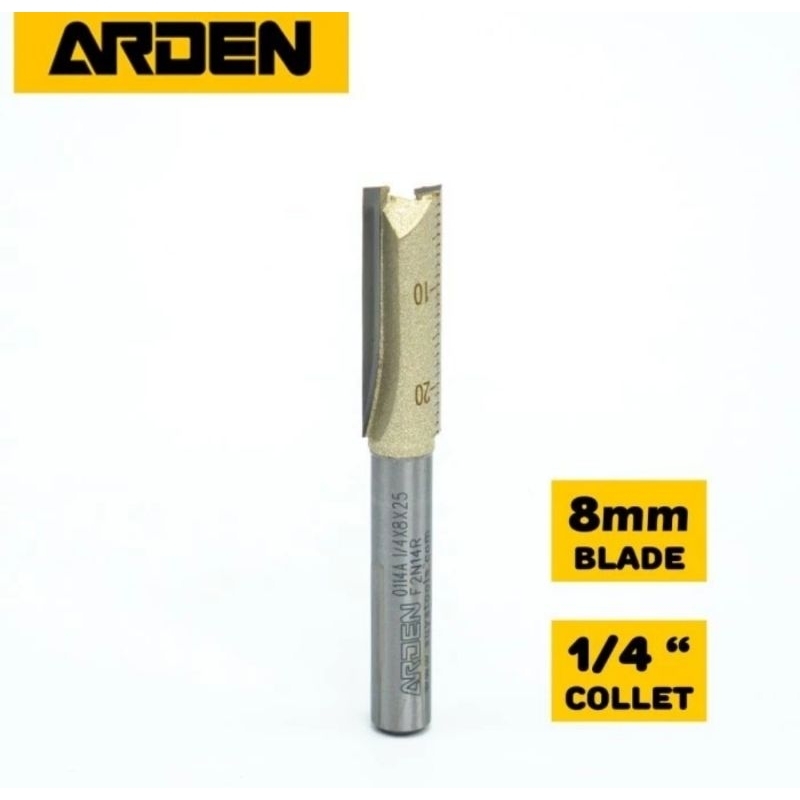 Mata Profil ARDEN Straight 1/4 x 8mm Mata Router Trimmer Trimming Router Bit ARDEN Original