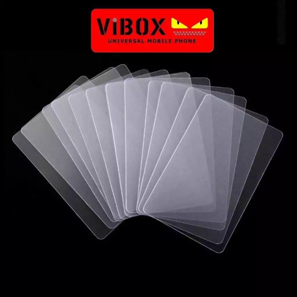 

(1pc) Vibox Cover Plastik Pelindung Kartu ATM / SIM KTP Sampul Cover Flazz Etoll Card Pembungkus Tebal Awet Premium [TSA]