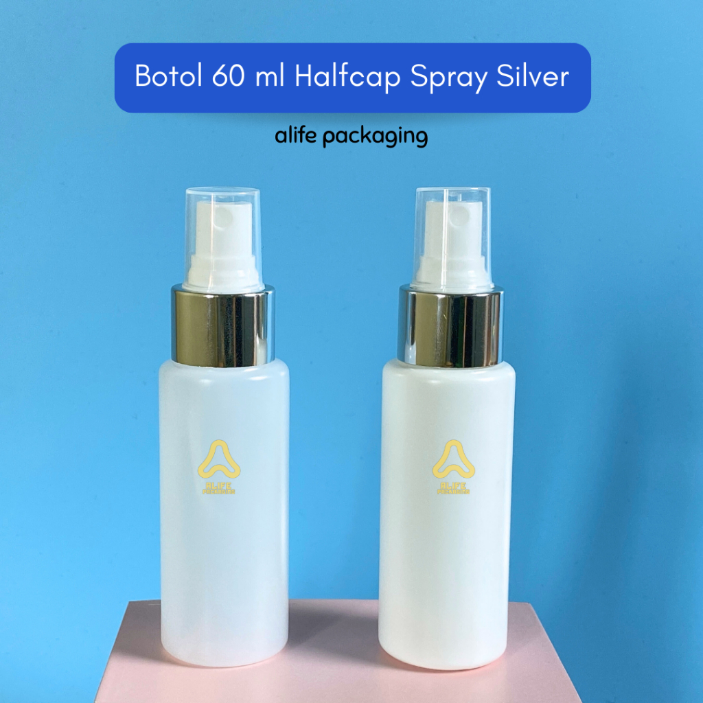 Botol Spray Halfcap 60 ml | Botol Halfcap Spray 60 ml | Botol Spray 60 ml - HDPE