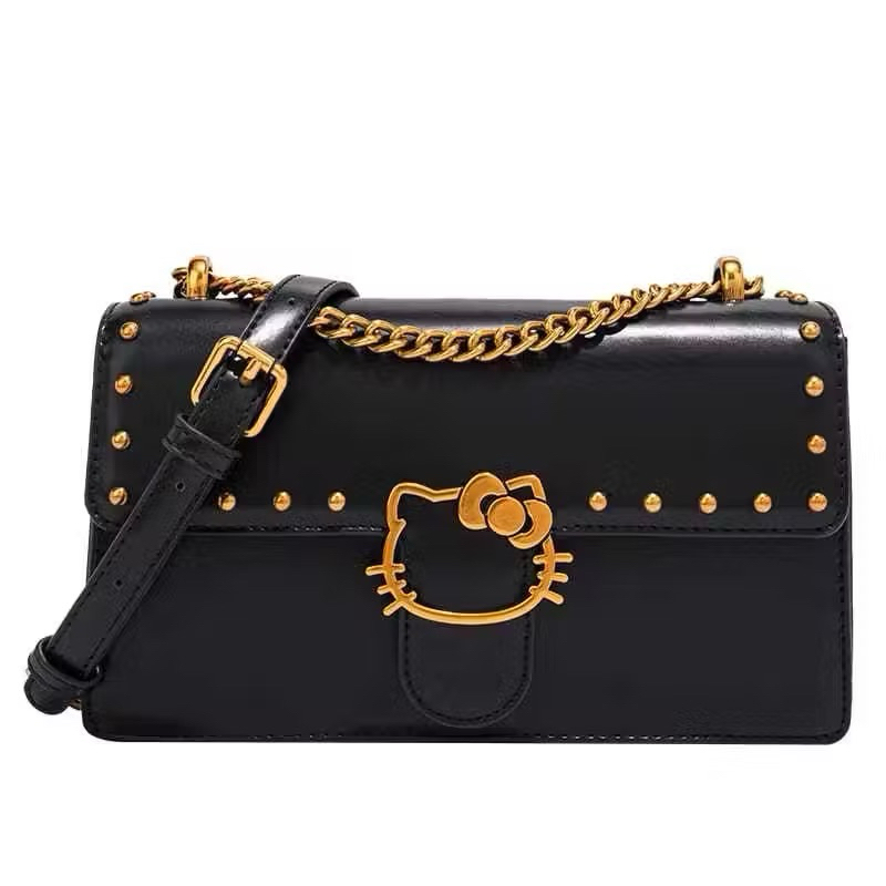 Tas selempang wanita Tas hello kitty hitam