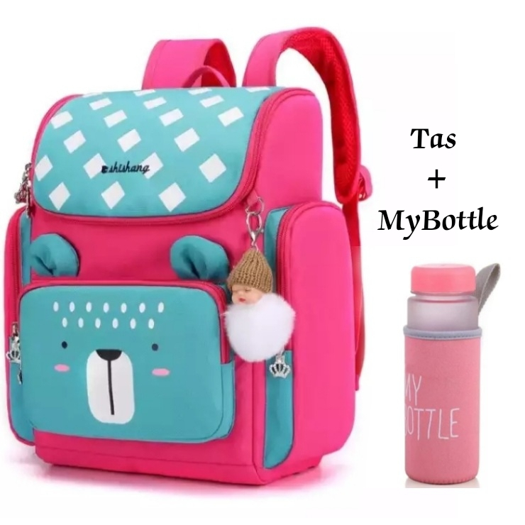 Tas sekolah anak TK SD kelas 1dan2 free botol-tas anak pria dan wanita-Backpack aesthetic-Tas sekola