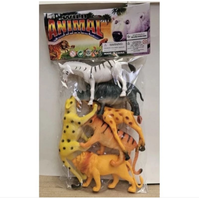Mainan Anak Animal Wild Animal isi 6pcs