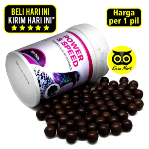 POWER SPEED Jamu Pil Doping Merpati Obat Burung Merpati Terbang Cepat Anti Lelah Energy Resistance