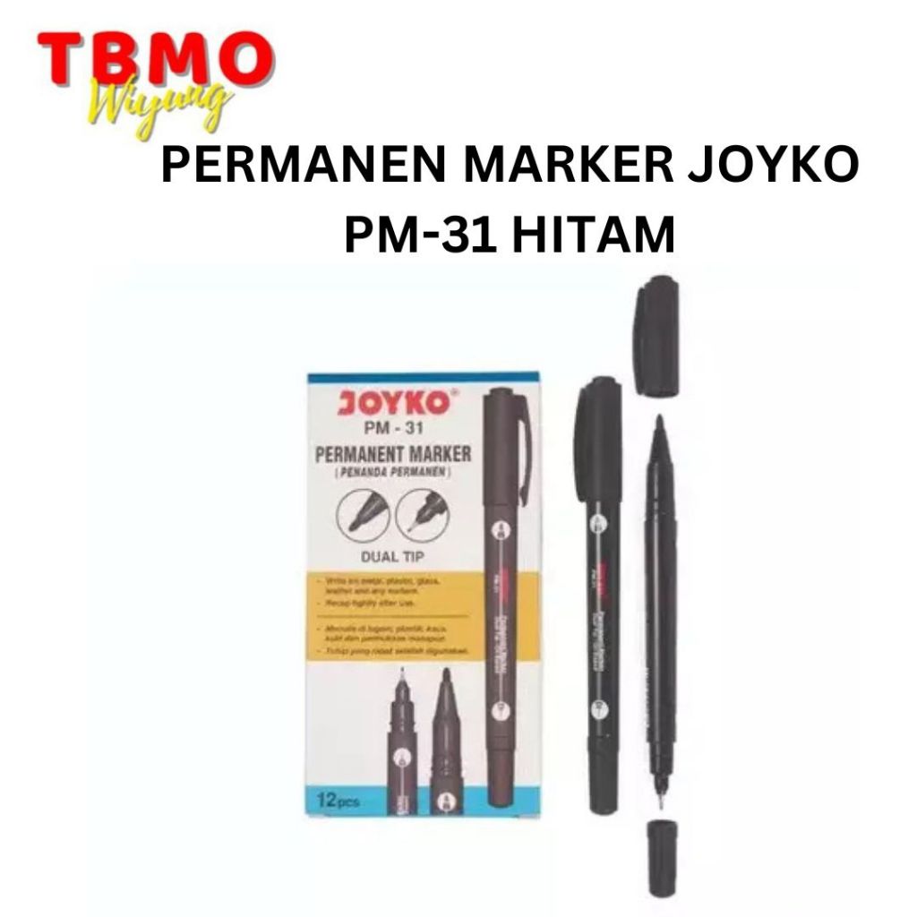 

TBMO PERMANEN MARKER JOYKO PM-31 HITAM/PCS