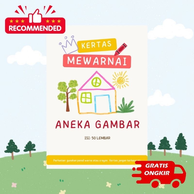 

Kertas Mewarnai untuk anak 50 lembar