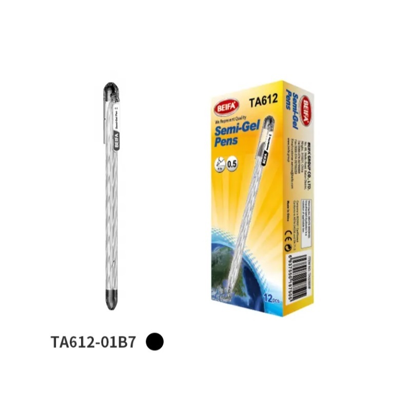 

Jual Produk Beifa Semi Gel Pen 0.5mm Hitam TA612A Tinta Lancar & Quick Dry ''