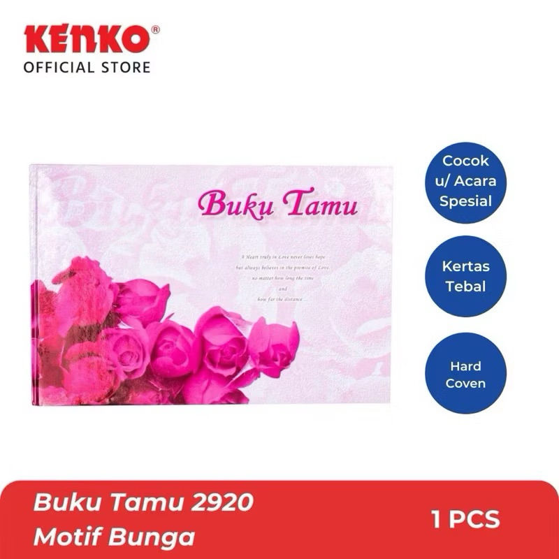 

KENKO BUKU TAMU | GUEST BOOK 2920-01 FLOWER