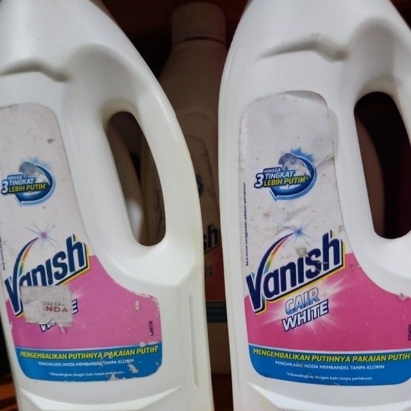 Vanish cair white 500mL lebel jelek