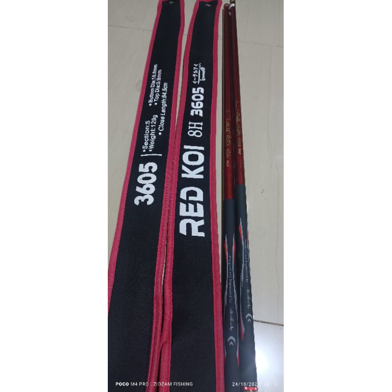 tegek red koi ukuran 360