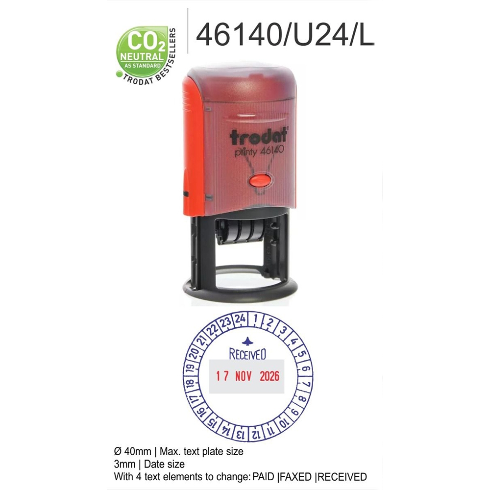 

Stempel Otomatis Jam Trodat 46140 - U24