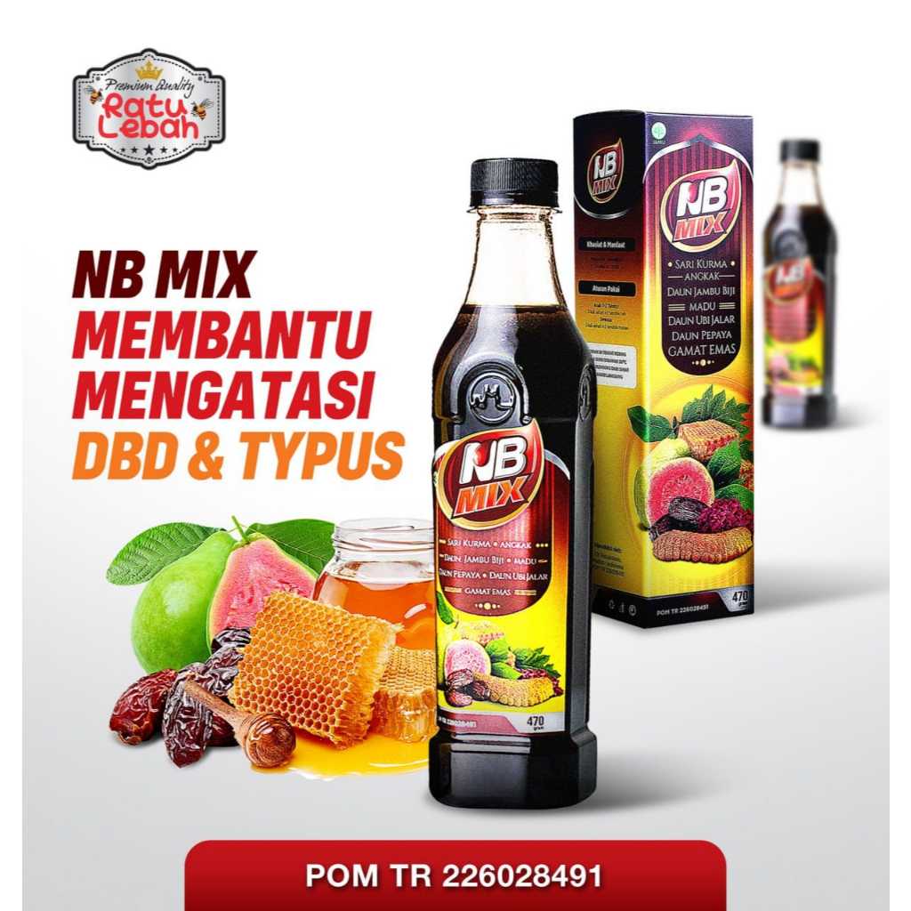 

Madu Angkak NB Mix 470ML Menaikan Trombosit