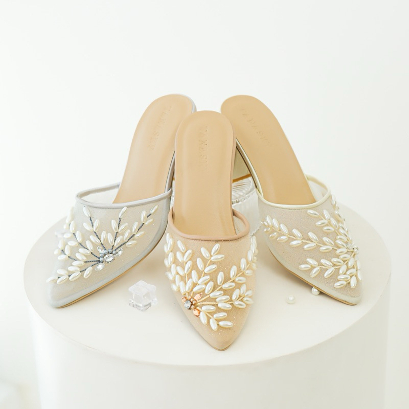 TANASKY - AVA - Sepatu Heels Wanita 7cm - Wedding Shoes