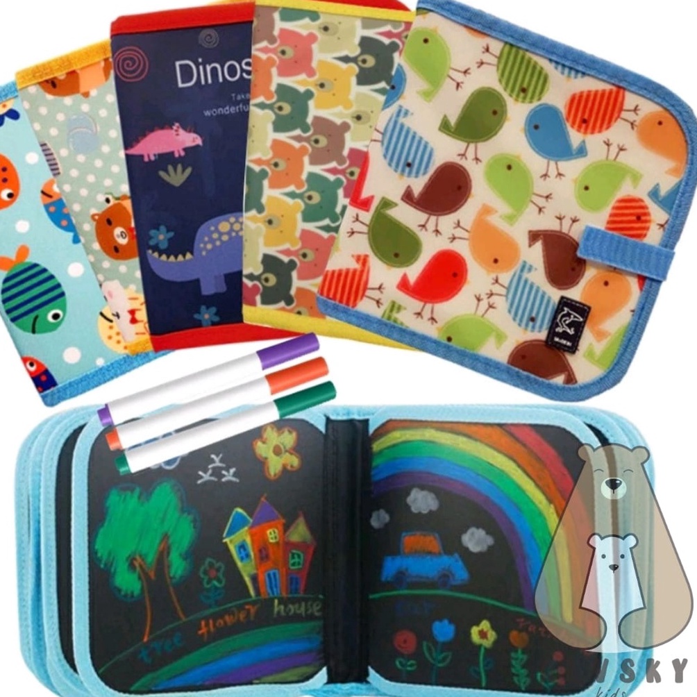 

KODE G95C BUKU GAMBAR PORTABLE AJAIB REUSEABLE BISA DIHAPUS FREE SPIDOL MAINAN EDUKASI ERASEABLE BOOK