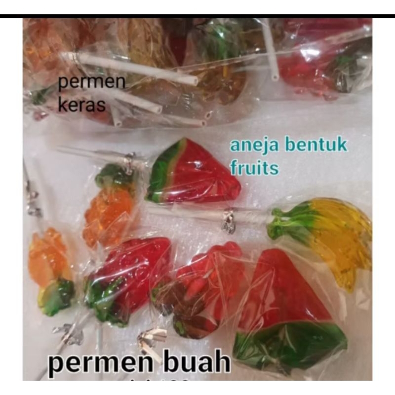 

PERMEN LOLIPOP CANDY / PERMEN KERAS BENTUK BUAH BUAHAN ISI 10 PCS