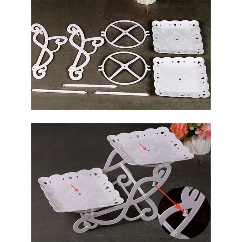 RB Rak Makanan Penutup Pernikahan / Tempat Kue & Cupcake / Nampan Kue Dekorasi Pesta Ulang Tahun