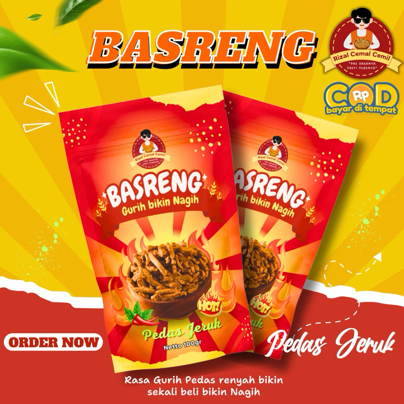 

BASRENG PEDAS DAUN JERUK 100 GRAM RIZAL CEMAL CEMIL