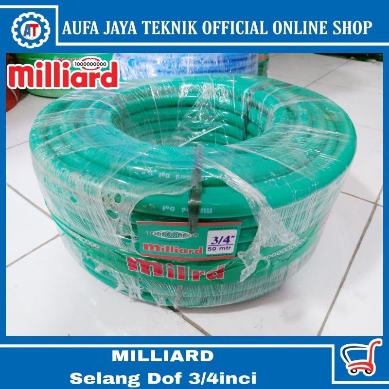 MILLIARD selang Dof 3/4, Selang air 10meter