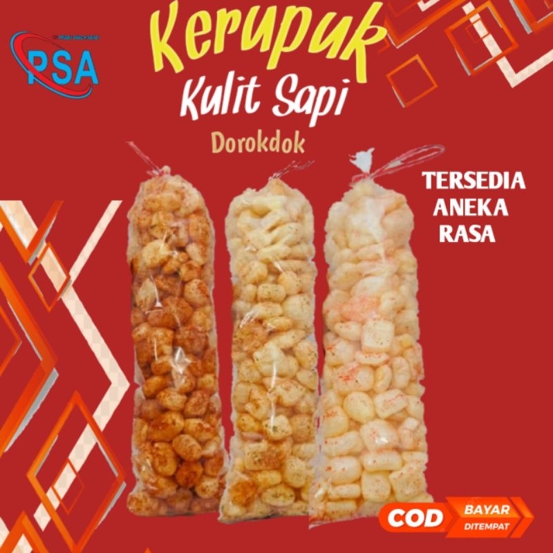 

Kerupuk Kulit Sapi ±200gram 1ball / Rambak Kulit Sapi Gurih Enak Renyah