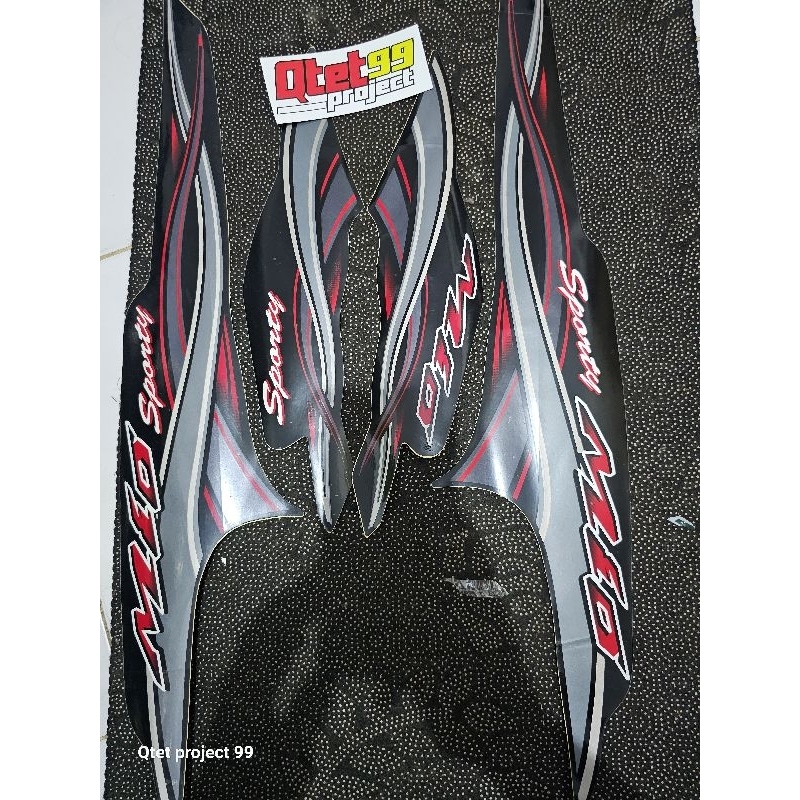 STRIPING YAMAHA MIO SPORTY HITAM 2005 ORIGINAL LOSTACK