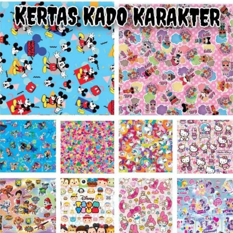 

Ready Bermanfaat KERTAS KADO KARAKTER PERPACK ISI 5 LEMBAR KERTAS KADO KARAKTER MURAH