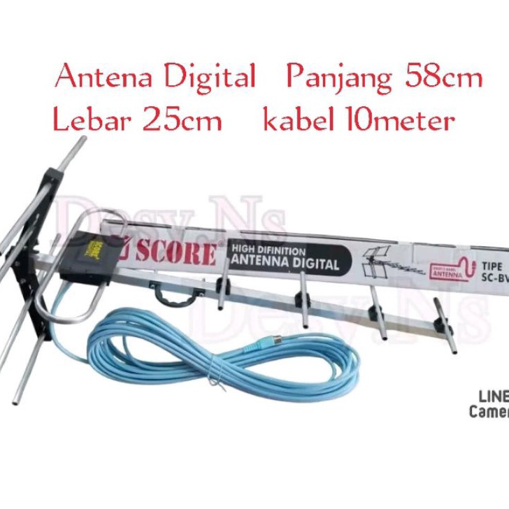 Antena Digital Outdoor TV  Antena Luar  Antena Tv  Antena Score