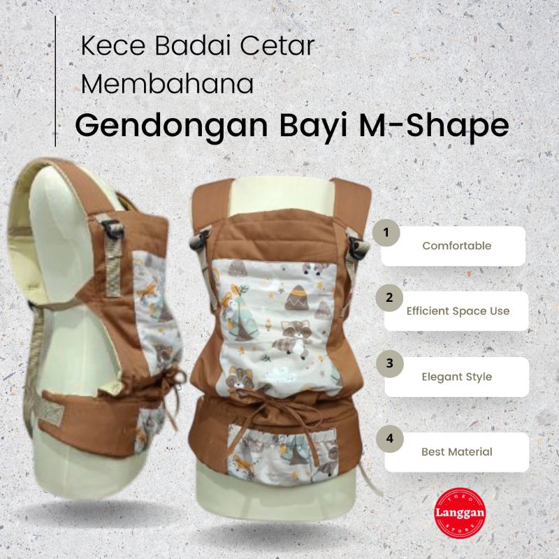 Gendongan Bayi Gendongan Depan Belakang Gendongan M shape