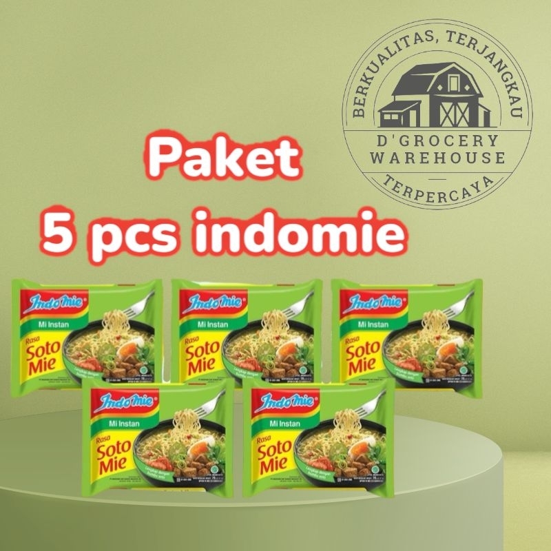 

PAKET 5 PCS INDOMIE GORENG / SOTO