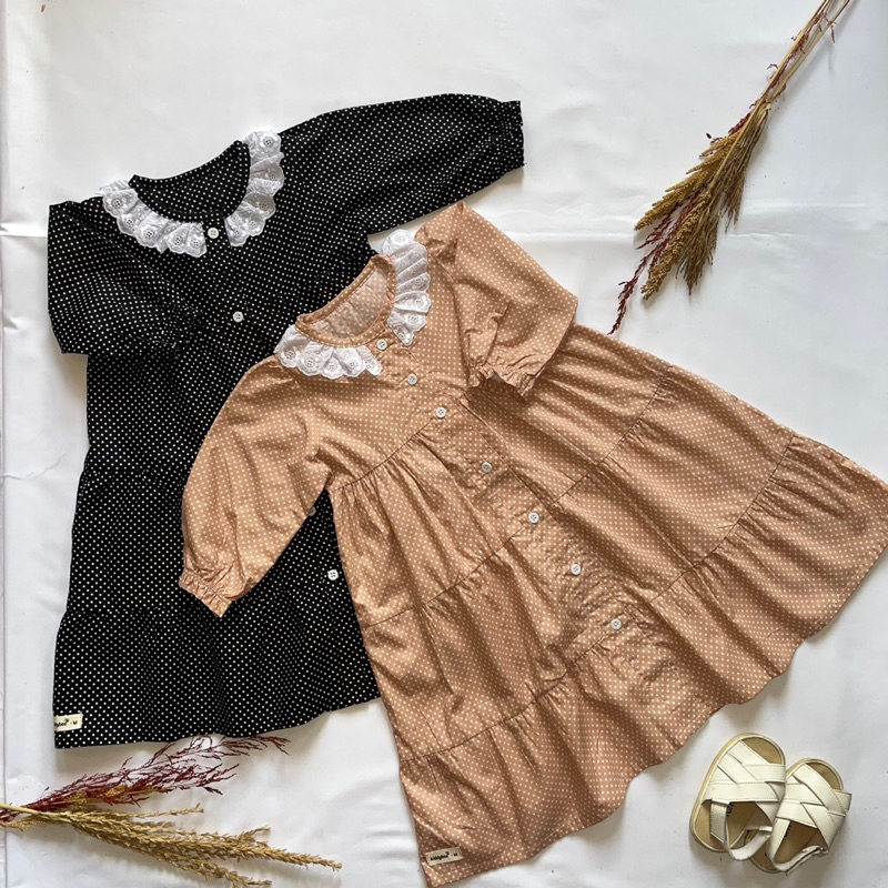 Binar Dress - Dress Anak Perempuan 2 -4 Tahun Bahan Katun