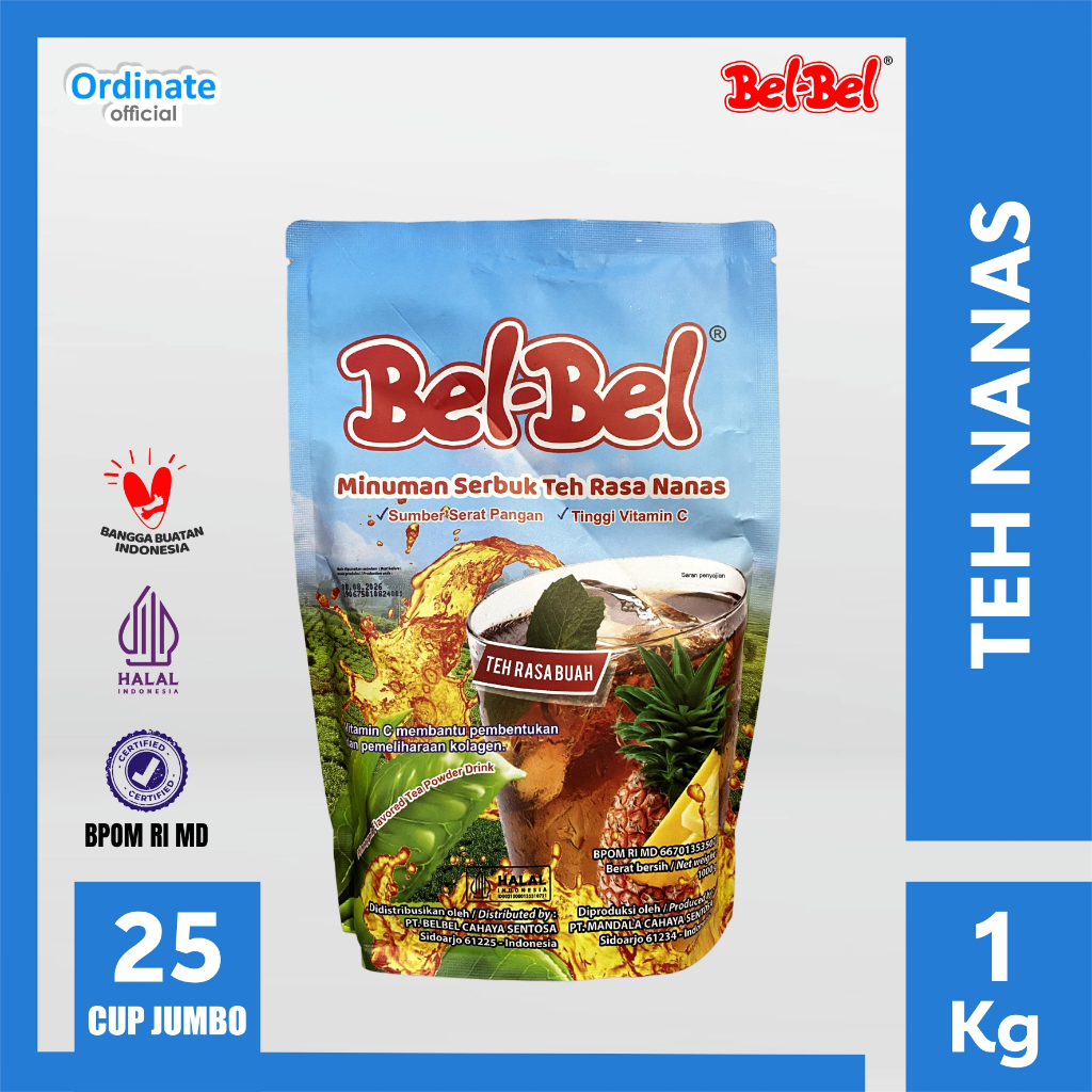 

Belbel Bubuk Minuman Teh Rasa Nanas - 1 KG