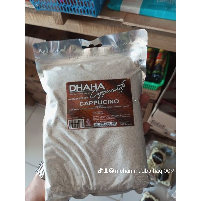 

Bubuk Minuman Rasa cappucino Merek Dhaha / Berat 500grm