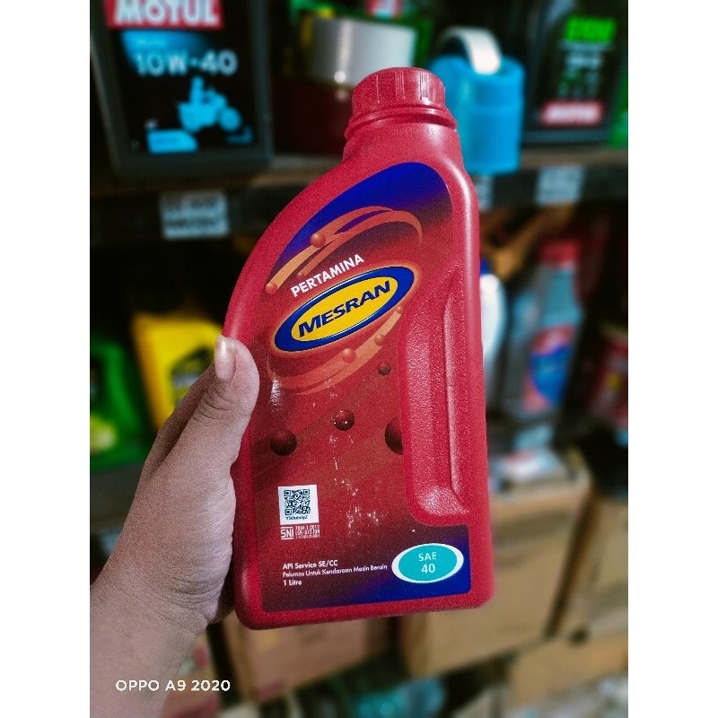 Oli Mesin Mesran 4T 1Liter SAE 40 API SERVICE SE/CC